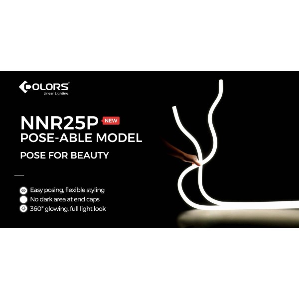 Гнучкий неон COLORS 24V IP65 20W 1140Lm 4000K 5м (NNR25P-NW) - фото №2