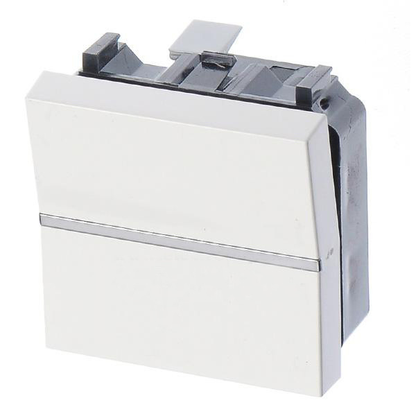 Однокнопочный выключатель ABB Zenit 2CLA220100N1101 N2201 BL (белый) - фото №4
