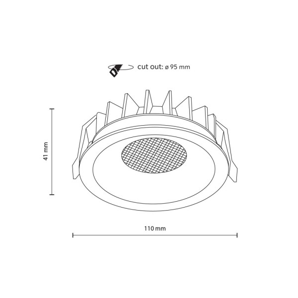 Точковий світильник TK Lighting 18132 Nexus LED 1x18W 3000K/4000K/6000K 1129Lm IP20 білий - фото №2