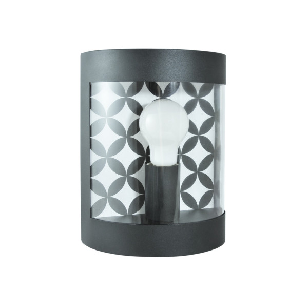 Вуличний світильник Goldlux 312365 Muret E27 1x10W IP44 BK