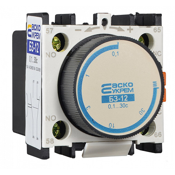 Приставка витримки на вимкнення Аско-Укрем БЗ-12 LA3-DR2 для серій ПМ1...ПМ4 та КМ (A0040050002) - фото №2
