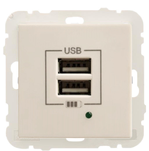 Розетка Logus 45439 TMF USB Charger type «A» 2А (бежевый)