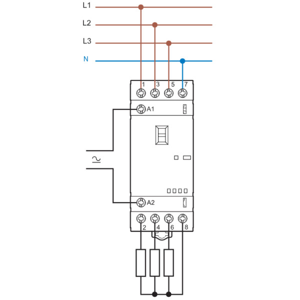 Контактор Finder 4NO 25A 220-240В AC/DC (223402304320) - фото №3