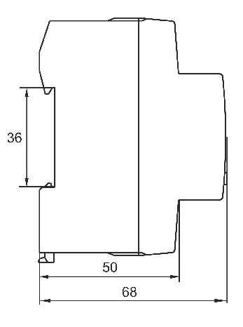 Однофазне реле контролю напруги та струму Promfactor FRVA1-63A - фото №3