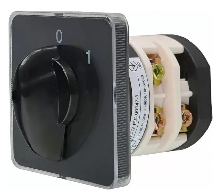 Пакетный переключатель Аско-Укрем ПКП Е9 2.823 A0110010019 (1-0 3 полюса) - фото №2