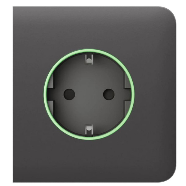 Центральная панель умной розетки Ajax 60000.163.GR SideCover Smart для OutletCore серая (38808)