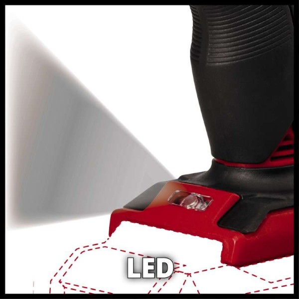 Ударный аккумуляторный шуруповерт Einhell X-Change 18В 80 Нм с LED подсветкой (4514305) - фото №4