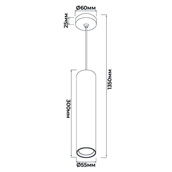Светильник накладной (подвесной) точечный светильник HAVANA-P черный GU10 IP20 Violux ( 340111 ) - фото №5