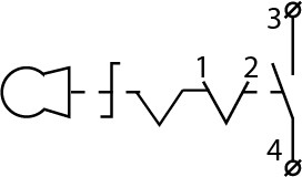 Пост одноместный Аско-Укрем XAL-D142H29 2-позиционный с ключом (A0140020059) - фото №5