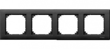 Рамка 4-пост. M-Plan антрацит Merten, MTN486414