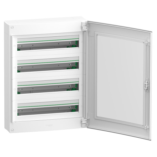 Навесной щит Schneider Electric PrismaSeT XS LVSXR424 4 ряда 96М прозрачные двери - фото №1