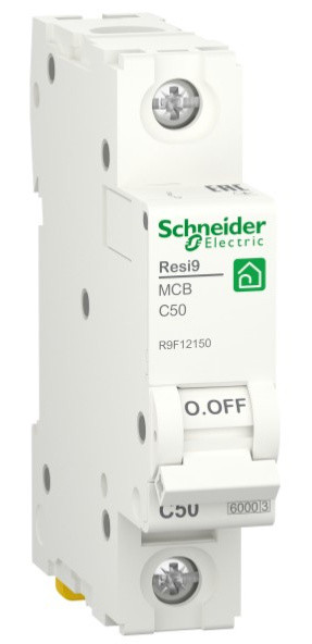 Автоматический выключатель Schneider Electric R9F12150 RESI9 6кА 1P 50A C