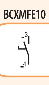 Фронтальный блок-контакт ETI 004641510 BCXMFE10 (1NO) - фото №1