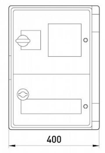 Шафа під лічильник e.plbox.400.500.175.3f.6m.tr E.Next - фото №3