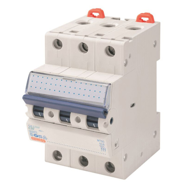 Автоматический выключатель GEWISS 3P C 20А 6кА (GW92068)