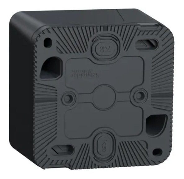 Накладний 1-клавішний вимикач Schneider Electric MUR35021 IP55 (чорний) - фото №1