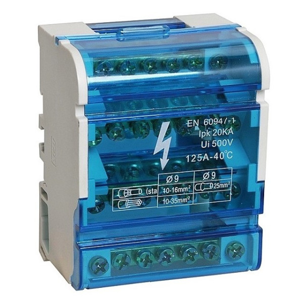 Шина «N» TNSy на DIN-рейку в корпусі ШНК 4х7 груп (TNSy5500201)