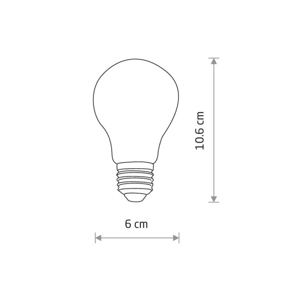 Светодиодная лампочка Nowodvorski 10588 Bulb E27 1x10W 3000K 1100Lm IP20 - фото №1