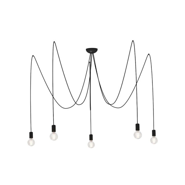 Люстра паук Nowodvorski 6788 Spider E27 5x25W IP20 черная