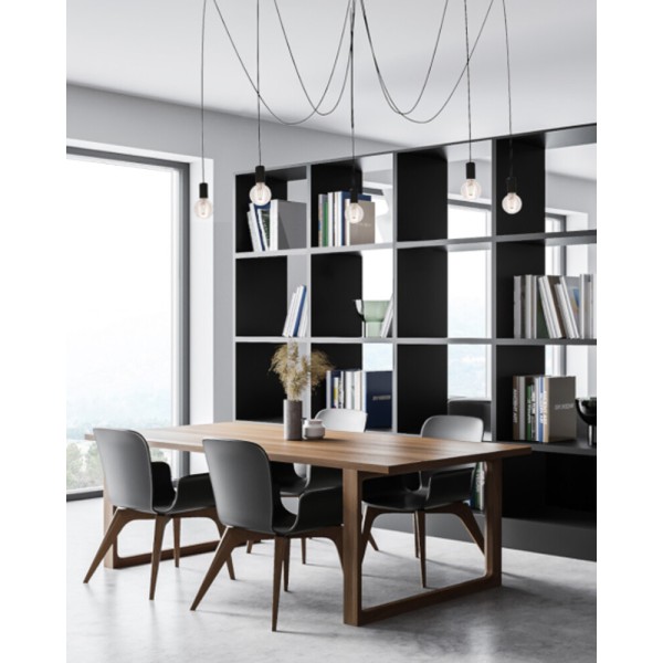 Люстра паук Nowodvorski 6788 Spider E27 5x25W IP20 черная - фото №1