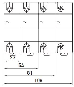 Модульний автоматичний вимикач E.Next e.mcb.stand.100.3.C83 3р 83А C (s002203) - фото №4