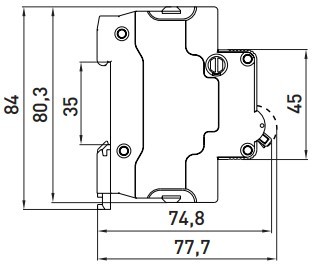 Модульний автоматичний вимикач E.Next e.mcb.stand.100.3.C83 3р 83А C (s002203) - фото №5