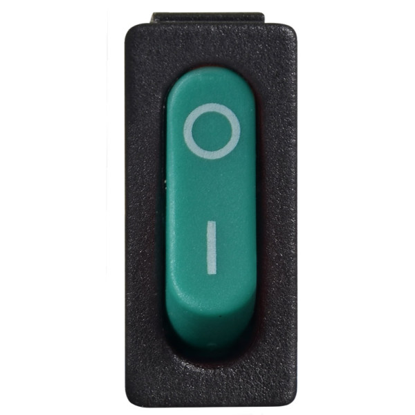 Переключатель Аско-Укрем KCD1-12-101 GR/B овальний зеленый (A0140040091) - фото №1