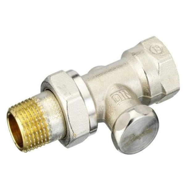 Прямий запірний клапан Danfoss 003L0124 RLV-S (вхід 1/2'' вихід 1/2'') - фото №1