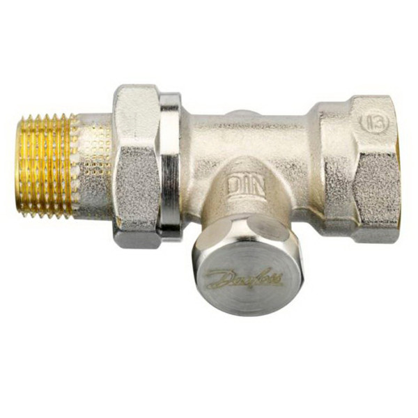 Прямий запірний клапан Danfoss 003L0124 RLV-S (вхід 1/2'' вихід 1/2'') - фото №2