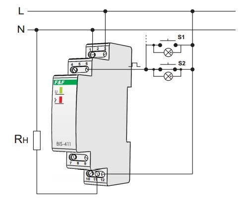 Імпульсне реле F&F BIS-411 16А - фото №3