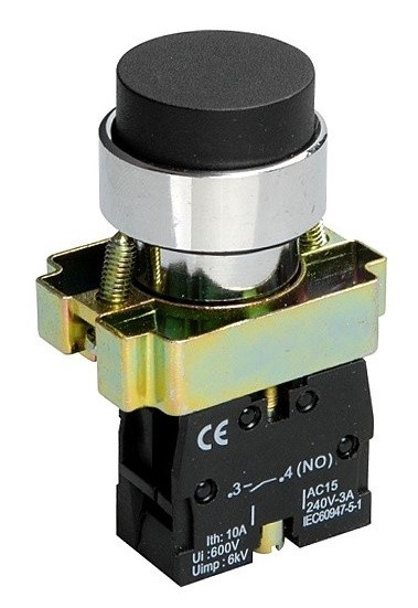 Кнопка TNSy XB2-BL21 1НО черна (TNSy5500282)