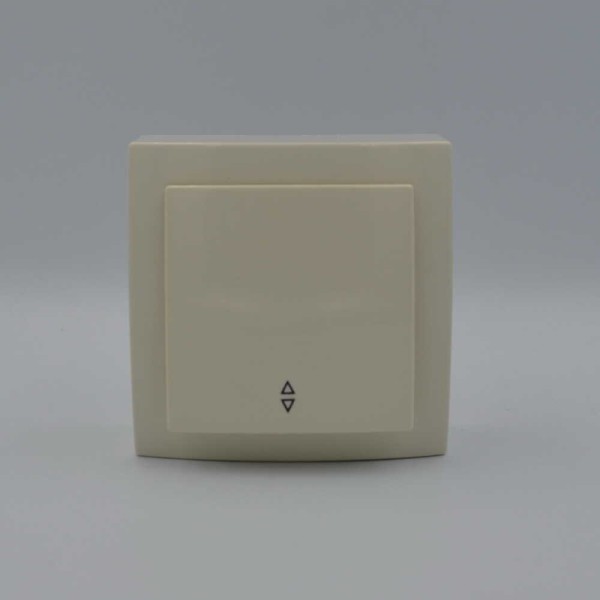 Выключатель Nilson Themis кремовый 1кл проходной ( 26121007 ) - фото №1