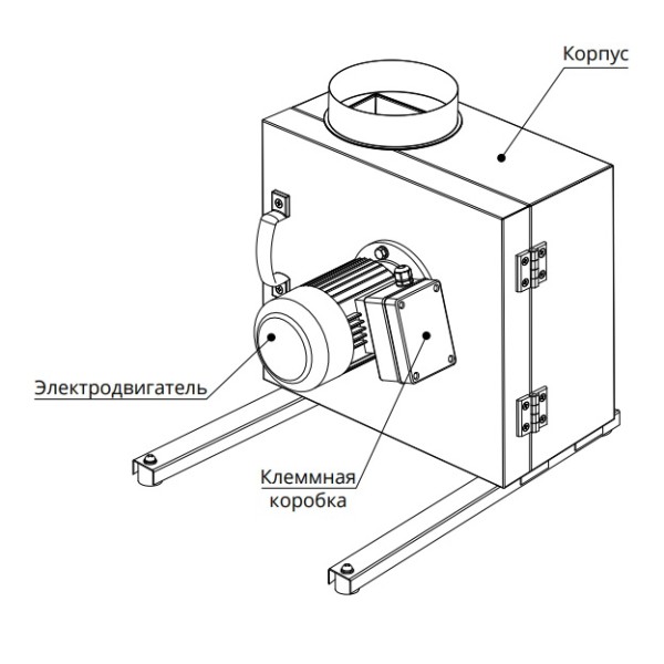 Центробежный кухонный вентилятор КСК 200 4Д Vents - фото №4