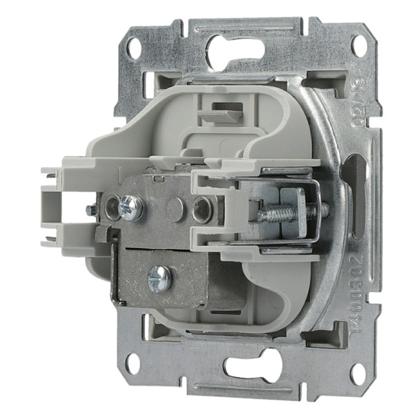 Розетка TV оконечная без рамки сталь Asfora, EPH3200162 - фото №3