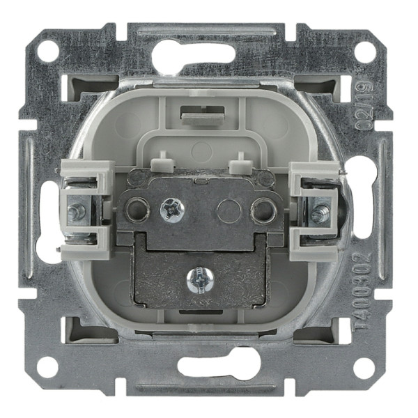 Розетка TV оконечная без рамки сталь Asfora, EPH3200162 - фото №4