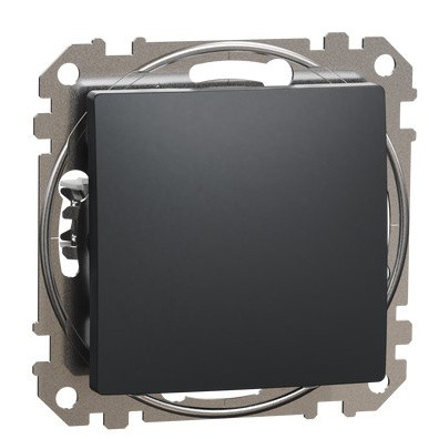 Кнопковий перемикач Schneider Electric Sedna Design & Elements чорний SDD114116