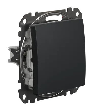 Кнопковий перемикач Schneider Electric Sedna Design & Elements чорний SDD114116 - фото №1