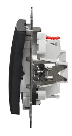 Кнопковий перемикач Schneider Electric Sedna Design & Elements чорний SDD114116 - фото №3