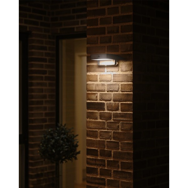 Вуличний світильник на сонячній батареї Nordlux 2518251003 Saulio LED 1x4.5W 3000K 370Lm IP44 чорний - фото №1