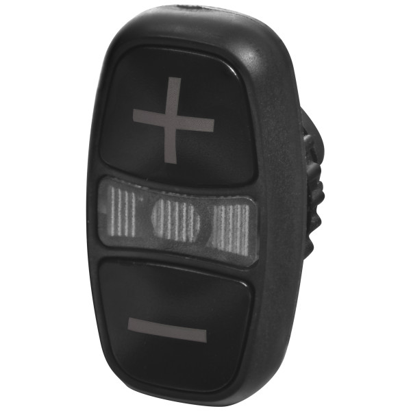 Двойная кнопка-модуль ETI NSE-PB2I/CC-PN с подсветкой «+/-» черная (4774076)