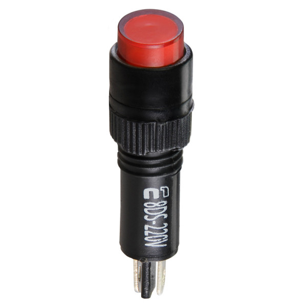 Сигнальна арматура Аско-Укрем AD22E-8DS 220В АС червона (A0140030165) - фото №1