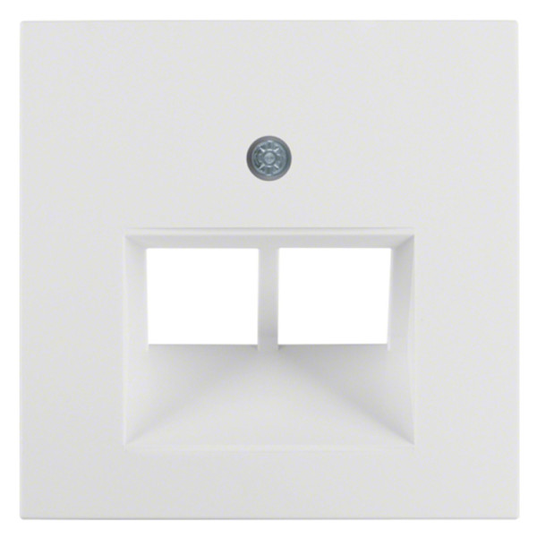 Накладка для розетки UAE/E-DAT, полярная белизна Berker S.1