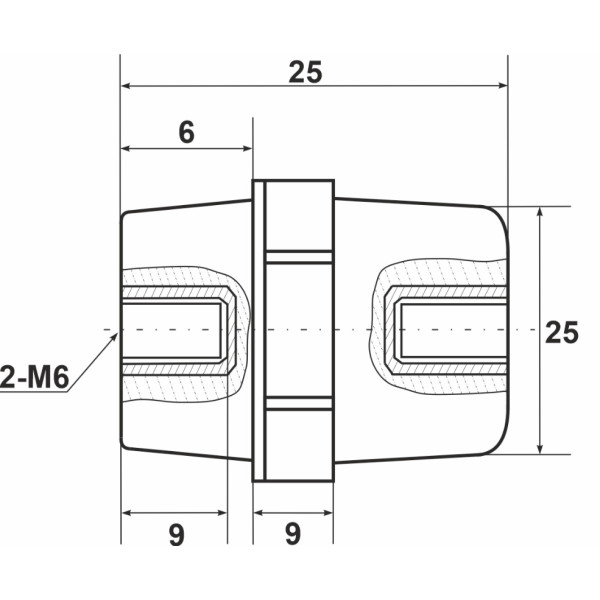 Шинный изолятор Promfactor SM256R - фото №1