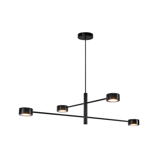 Подвесной светильник, люстра Nordlux 2010803003 Clyde LED 4x16W 2700K 350Lm IP20 черный