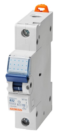 Автоматический выключатель GEWISS 1P B 32А 6кА (GW92210)
