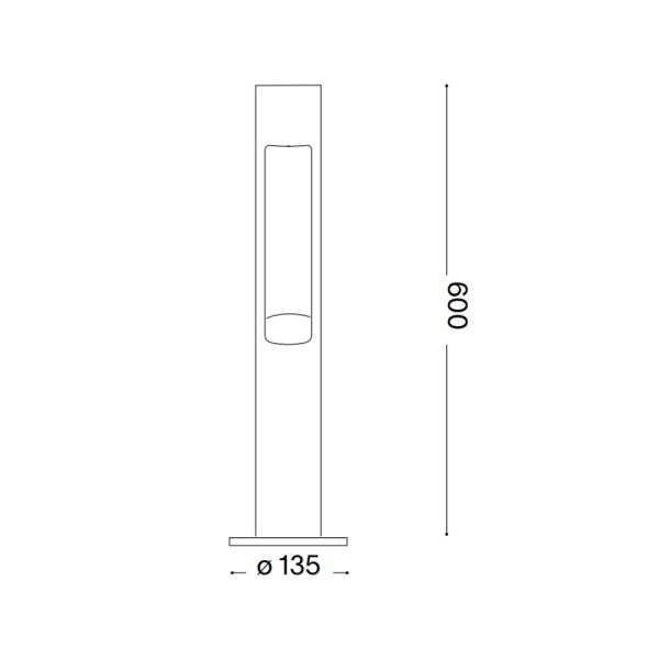 Уличный светильник Ideal Lux 135205 Acqua G9 1x15W IP44 антрацит - фото №2
