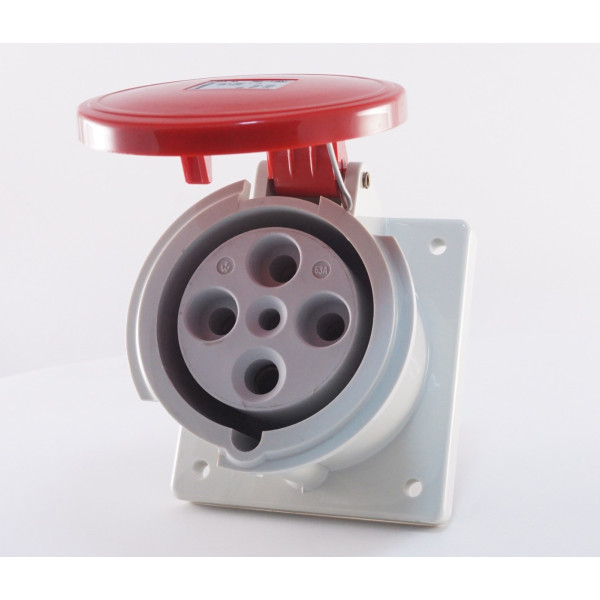 Прямий силовий роз'єм WALTHER WL460406 (3P+E) 63А 380V IP44 - фото №5