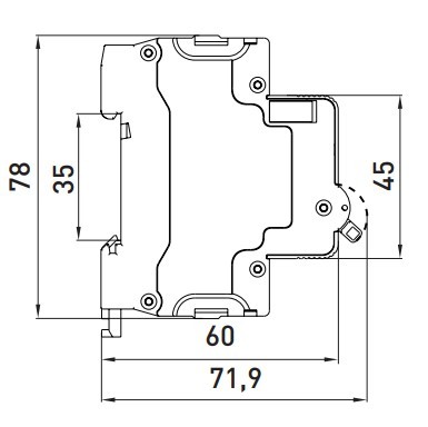 Модульный автоматический выключатель E.Next e.mcb.stand.60.4.C63 4р 63А C (s002153) - фото №6