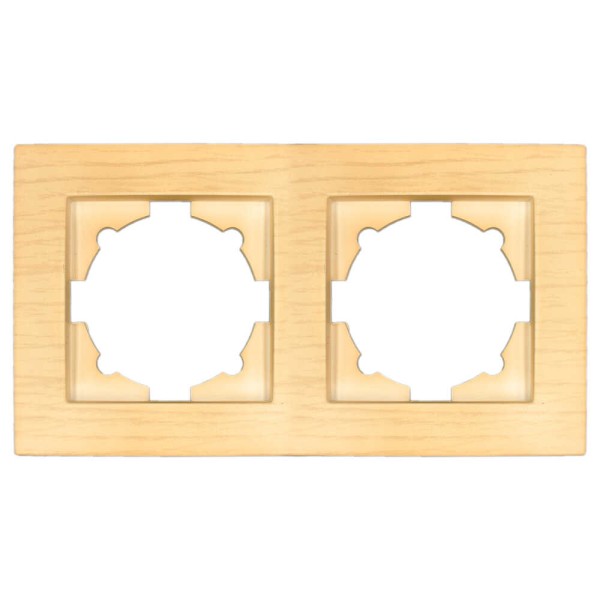 Рамка ELBI VEGA Woodline клен 2-на (510-012700-226)