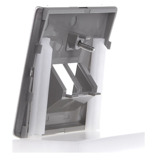 Накладка для двойной розетки UAE нержавеющая сталь Berker K.5 - фото №3